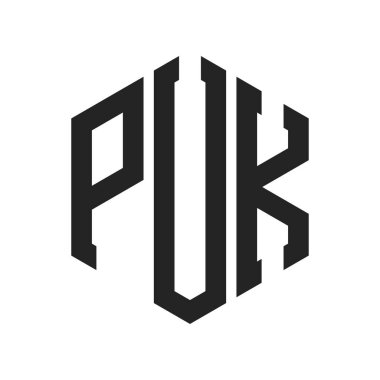 PUK Logo Tasarımı. Altıgen şekil kullanan ilk Harf PUK Monogram Logosu