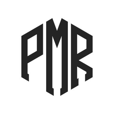 PMR Logo Tasarımı. Altıgen şekil kullanan ilk Harf PMR Monogram Logosu