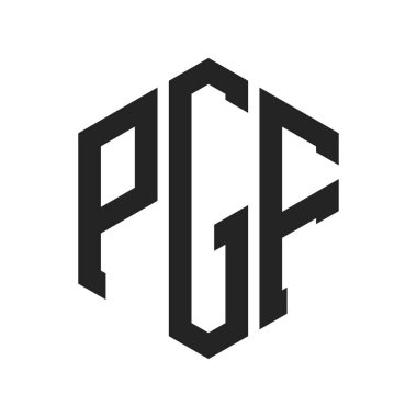 PGF Logo Tasarımı. Altıgen şekil kullanan ilk Harf PGF Monogram Logosu