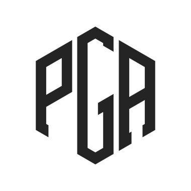 PGA Logo Tasarımı. Altıgen şekil kullanan ilk Harf PGA Monogram Logosu