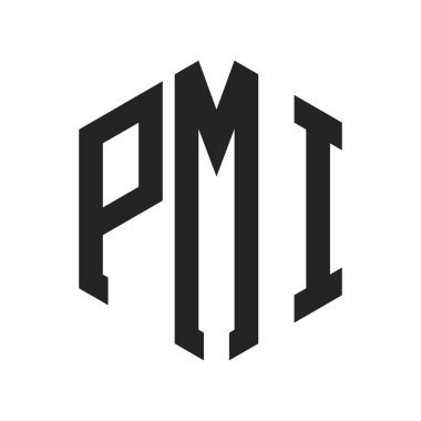 PMI Logo Tasarımı. Altıgen şekil kullanan ilk Harf PMI Monogram Logosu