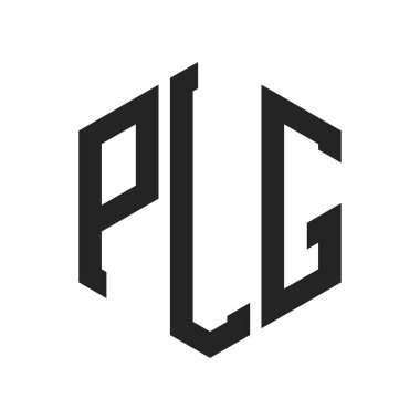 PLG Logo Design. Initial Letter PLG Monogram Logo using Hexagon shape clipart