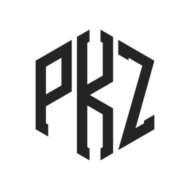 PKZ Logo Tasarımı. Altıgen şekil kullanan ilk Harf PKZ Monogram Logosu