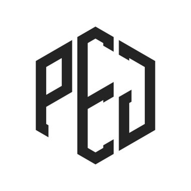 PEJ Logo Tasarımı. Altıgen şekil kullanan ilk Harf PEJ Monogram Logosu