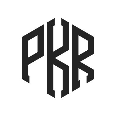 PKR Logo Tasarımı. Altıgen şekil kullanan ilk Harf PKR Monogram Logosu