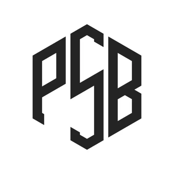 stock vector PSB Logo Design. Initial Letter PSB Monogram Logo using Hexagon shape