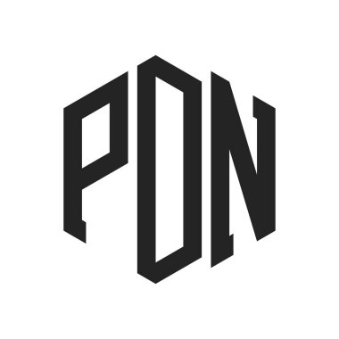 PDN Logo Tasarımı. Altıgen şekil kullanan ilk Harf PDN Monogram Logosu