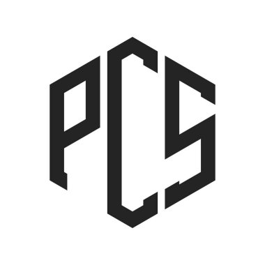 PCS Logo Tasarımı. Altıgen şekil kullanan ilk Harf PCS Monogram Logosu