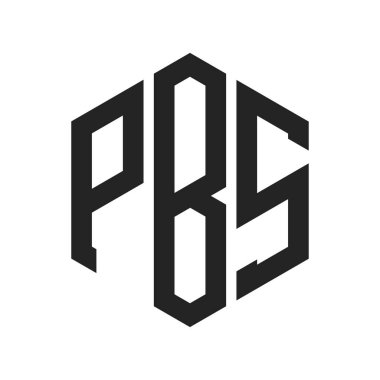 PBS Logo Design. Initial Letter PBS Monogram Logo using Hexagon shape clipart
