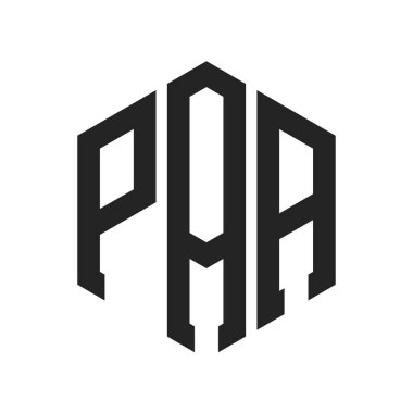PAA Logo Tasarımı. Altıgen şekilli ilk Harf PAA Monogram Logosu