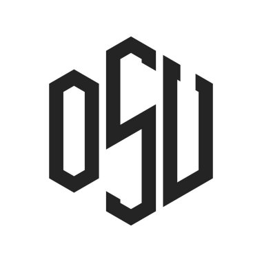 OSU Logo Tasarımı. Altıgen şekil kullanan ilk Harf OSU Monogram Logosu
