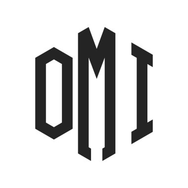 OMI Logo Tasarımı. Altıgen şekilli ilk Harf OMI Monogram Logosu