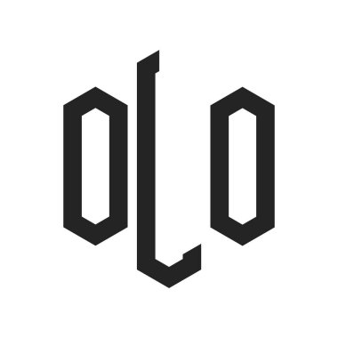 OLO Logo Design. Initial Letter OLO Monogram Logo using Hexagon shape clipart