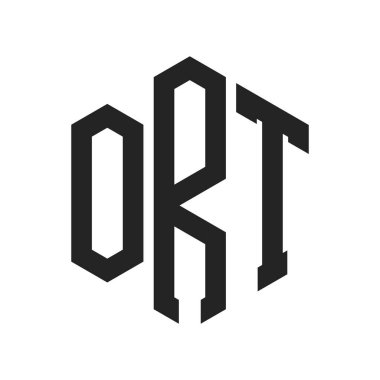 Ameliyathane Logosu Tasarımı. Altıgen şekil kullanan ilk Harf ORT Monogram Logosu