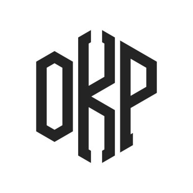 OKP Logo Tasarımı. Altıgen şekilli ilk Harf OKP Monogram Logosu