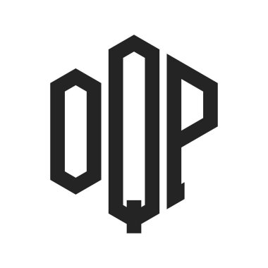 OQP Logo Tasarımı. Altıgen şekil kullanan ilk Harf OQP Monogram Logosu