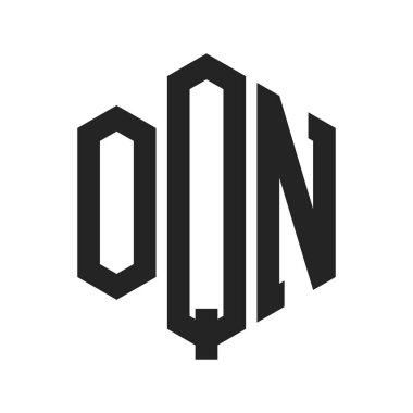 OQN Logo Tasarımı. Altıgen şekil kullanan ilk Harf OQN Monogram Logosu