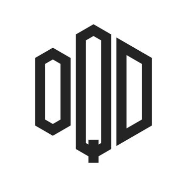 OQD Logo Tasarımı. Altıgen şekil kullanan ilk Harf OQD Monogram Logosu