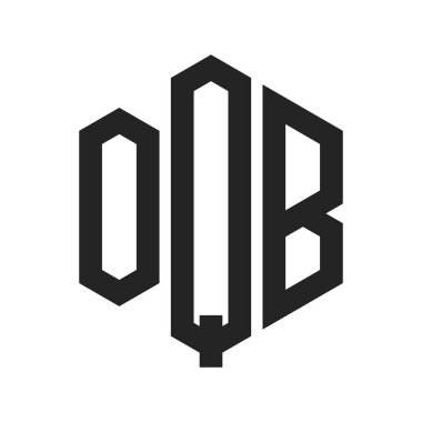 OQB Logo Tasarımı. Altıgen şekil kullanan ilk Harf OQB Monogram Logosu