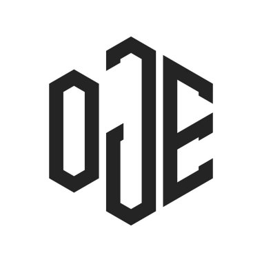 OJE Logo Tasarımı. Altıgen şekilli ilk Harf OJE Monogram Logosu