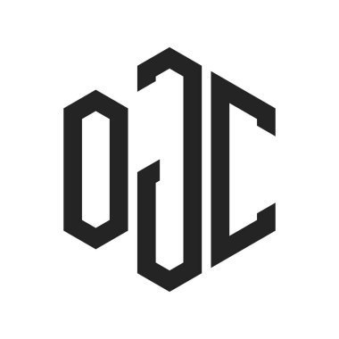 OJC Logo Tasarımı. Altıgen şekilli ilk Harf OJC Monogram Logosu