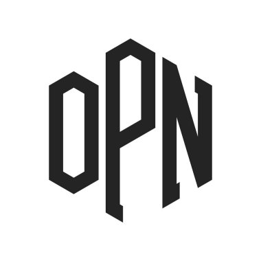 OPN Logo Tasarımı. Altıgen şekil kullanan ilk Harf OPN Monogram Logosu