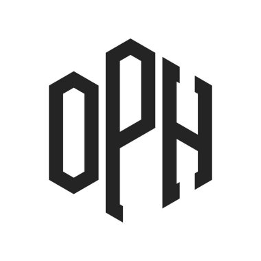 OPH Logo Tasarımı. Altıgen şekil kullanan ilk Harf OPH Monogram Logosu