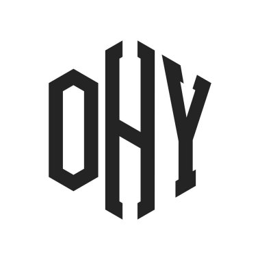 OHY Logo Tasarımı. Altıgen şekilli Baş Harf OHY Monogram Logosu