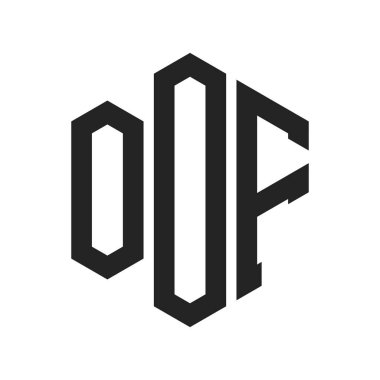 Oof Logo Tasarımı. Altıgen şekil kullanan ilk Harf Oof Monogram Logosu