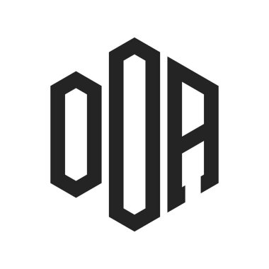 OOA Logo Tasarımı. Altıgen şekilli ilk Harf OOOA Monogram Logosu
