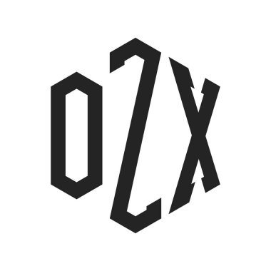 OZX Logo Tasarımı. Altıgen şekil kullanan ilk Harf OZX Monogram Logosu