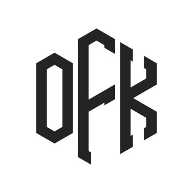 OFK Logo Tasarımı. Altıgen şekil kullanan ilk Harf OFK Monogram Logosu