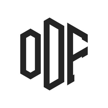 ODF Logo Tasarımı. Altıgen şekil kullanan ilk Harf ODF Monogram Logosu