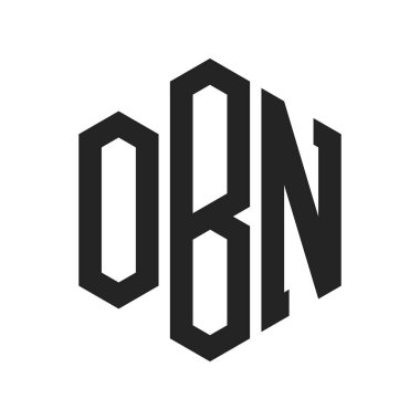 OBN Logo Tasarımı. Altıgen şekil kullanan ilk Harf OBN Monogram Logosu