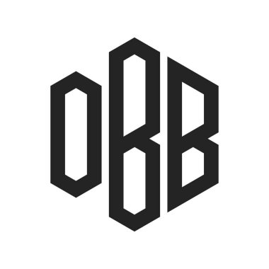 OBB Logo Tasarımı. Altıgen şekilli ilk Harf OBB Monogram Logosu