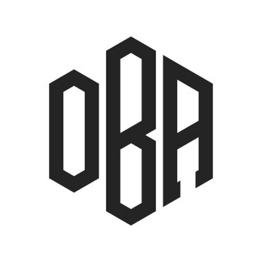 OBA Logo Tasarımı. Altıgen şekilli ilk Harf OBA Monogram Logosu