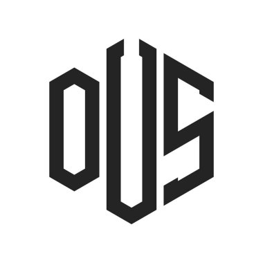 OUS Logo Tasarımı. Altıgen şekil kullanan ilk Harf OUS Monogram Logosu