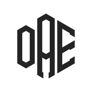 OAE Logo Tasarımı. Altıgen şekil kullanan ilk Harf OAE Monogram Logosu