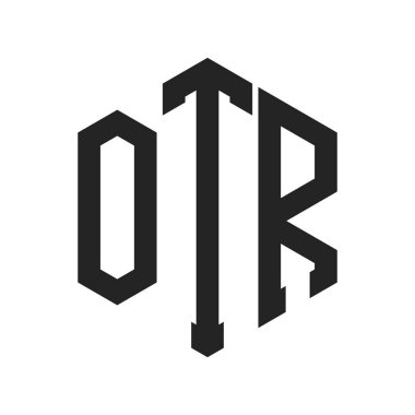 OTR Logo Tasarımı. Altıgen şekilli ilk Harf OTR Monogram Logosu