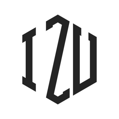 IZU Logo Tasarımı. Altıgen şekil kullanan ilk Harf IZU Monogram Logosu