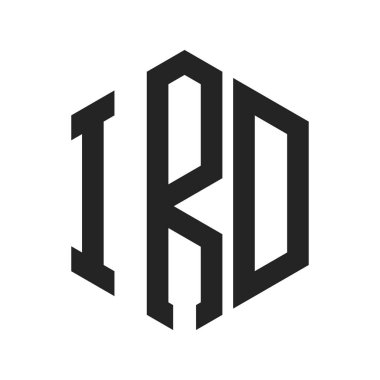 IRD Logo Tasarımı. İlk Harf IRD Monogram Logosu Altıgen şekli ile