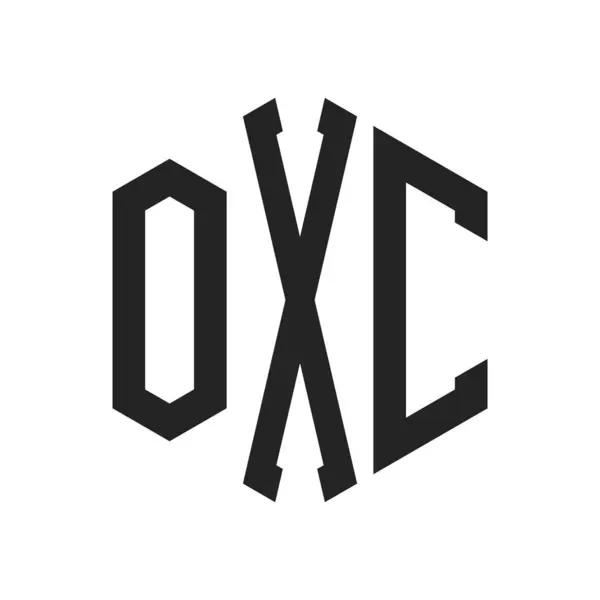stock vector OXC Logo Design. Initial Letter OXC Monogram Logo using Hexagon shape