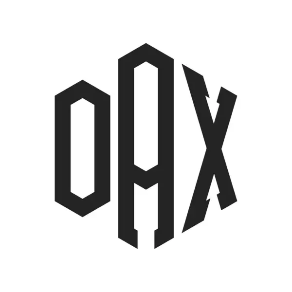 stock vector OAX Logo Design. Initial Letter OAX Monogram Logo using Hexagon shape