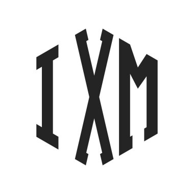 IXM Logo Tasarımı. Altıgen şekilli ilk Harf IXM Monogram Logosu