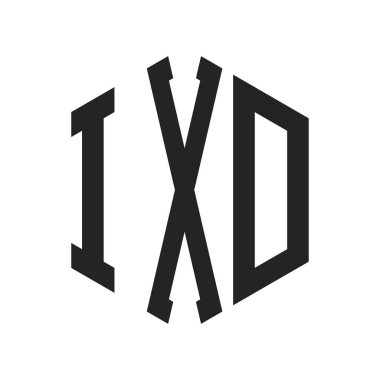 IXD Logo Tasarımı. Altıgen şekilli ilk Harf IXD Monogram Logosu