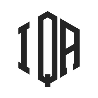 IQA Logo Tasarımı. Altıgen şekilli ilk Harf IQA Monogram Logosu