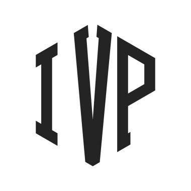 IVP Logo Design. Initial Letter IVP Monogram Logo using Hexagon shape clipart
