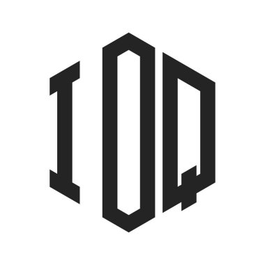 IOQ Logo Tasarımı. Altıgen şekilli ilk Harf IOQ Monogram Logosu