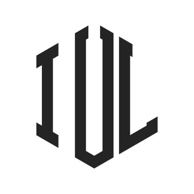 IUL Logo Tasarımı. Altıgen şekil kullanan İlk Harf IUL Monogram Logosu