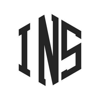 Göçmen Bürosu Logosu Tasarımı. Altıgen şekilli INS Monogram Logosu